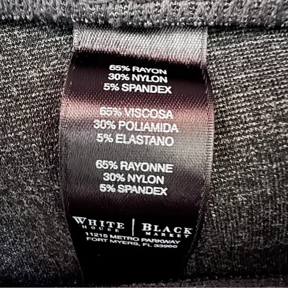 White House Black Market Dark Gray Leggings NWT Women's Size XS Regular - Picture 8 of 10